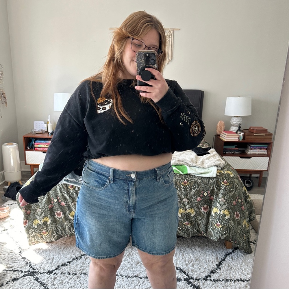 High Rise Dad Shorts